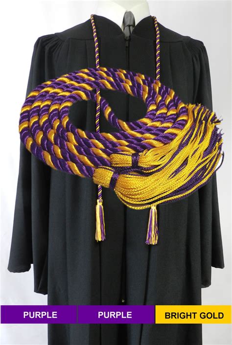 Purple Bright Gold Honor Cords Senior Class Graduation Products Senior Class Graduation Products