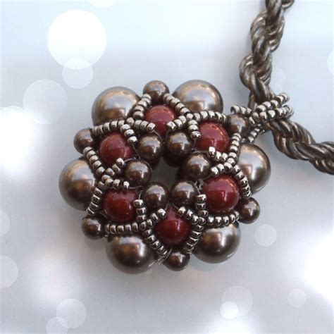 Projects for the beginner and the more discerning artist. Beading tutorial Dorothy pendant, beaded bead | Beading ...