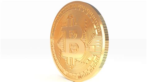 Bitcoin Realistic Detailed Model Bitcoin Crypto Coin Bitcoin