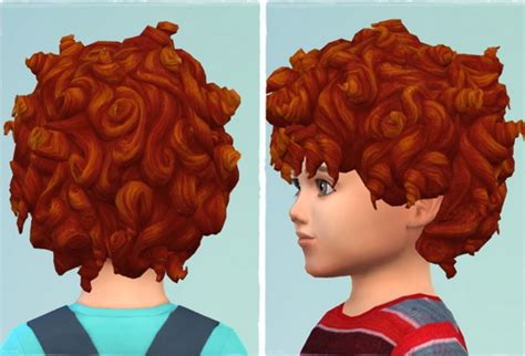 Birksches Sims Blog Toddler More Tight Curls Hair Retextured Sims 4