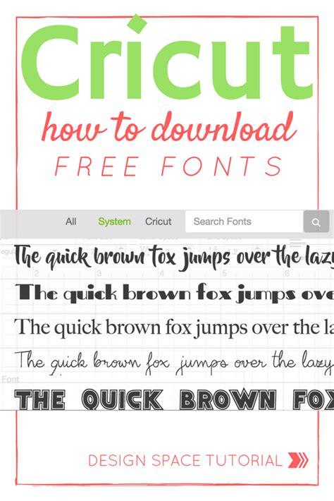 Tutorials On How To Download Fonts Directly Into Cricut Design Space