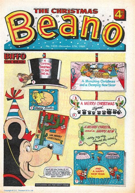 The Christmas Beano December 1969 Old Comics Classic Comics Comics