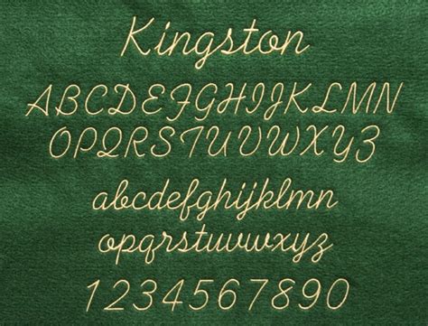 Hillside Graphics And Embroidery Embroidery Font Samples Kingston