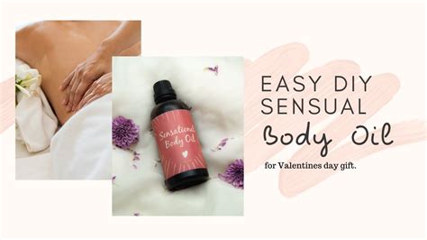 Easy Diy Sensual Body Oil For Valentines Day T Youtube
