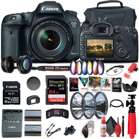 Canon Eos 7d Mark Ii Dslr Camera With 18 135mm F 3 5 5 6