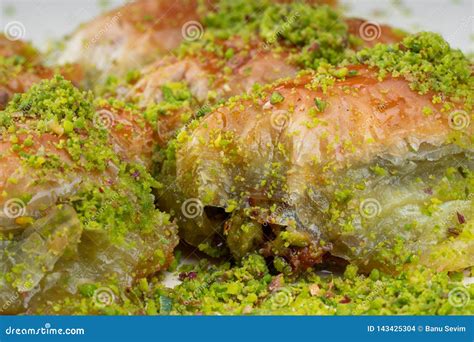 Turkish Dessert Sobiyet Baklava Stock Photo Image Of Pistachio