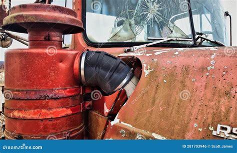 Abandoned Commercial Semi Truck Stock Photo - Image of close, semi