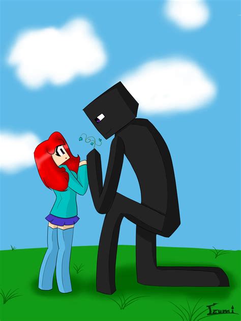 Enderman And Girl Minecraft By Mewyare On Deviantart