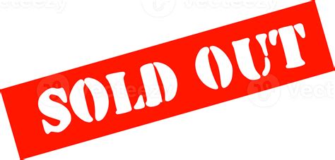 Sold Out Sign 24348232 Png
