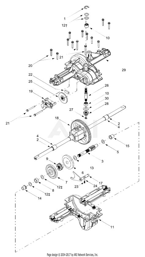 Mtd 13bt604g452 2003 Parts Diagram For Transmission