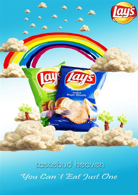 Colorful Lays Potato Chips Advertisement