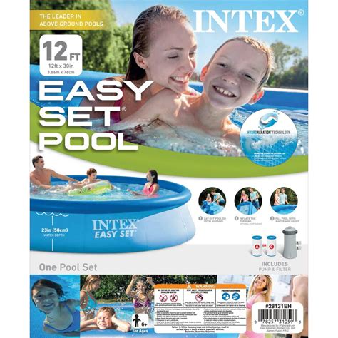 Intex 12ft X 30in Easy Set Pool Set 28131eh