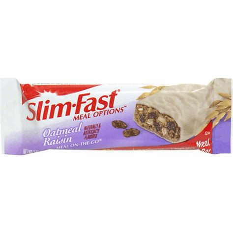 Slim Fast Meal Options Meal On The Go Bar Oatmeal Raisin Shop