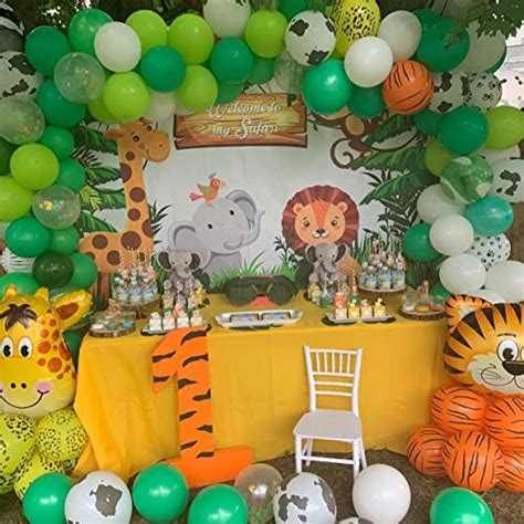 Best Pirce 💯 Mehofoto Jungle Safari Backdrop Safari Animal 🎂 Birthday