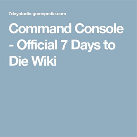 7 Days To Die Console Commands Multiple Items Salobbs