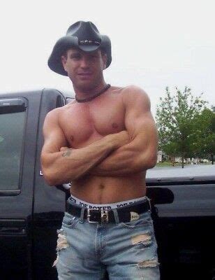 Shirtless Male Beefcake Muscular Country Cowbabe Torn Jeans Hunk Photo Sexiz Pix
