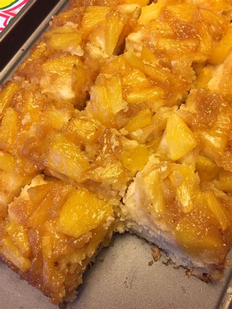 Since we use yellow cake mix and instant vanilla pudding in this recipe, it cuts down on the. Pineapple Upside-Down Cake With Fresh or Canned Pineapple - Melanie Cooks