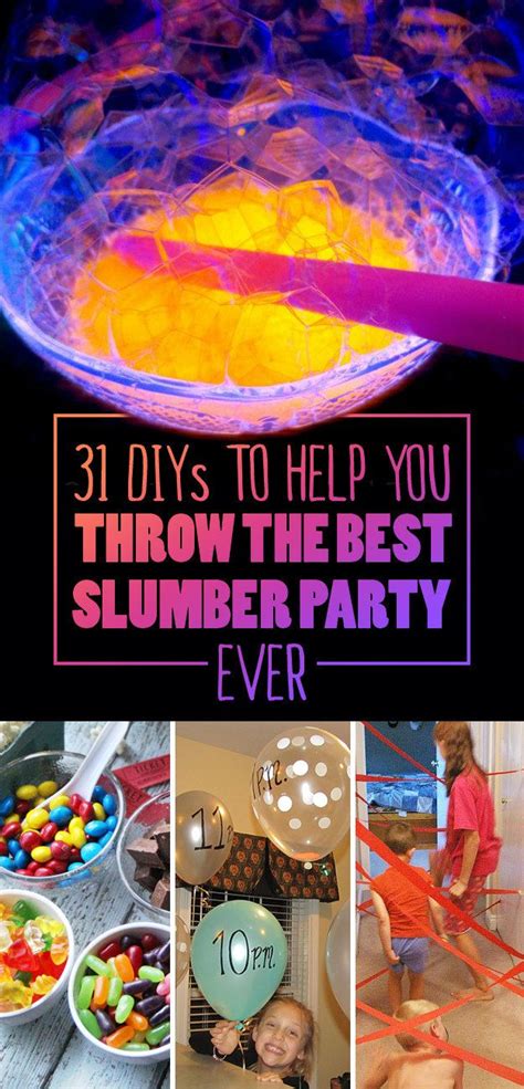 31 Diys To Help You Throw The Best Slumber Party Ever Birthday Party