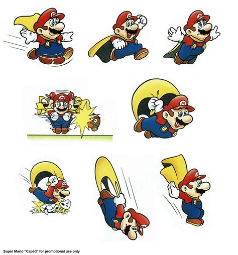 Videogameartandtidbits On Twitter Super Mario Caped Mario Promotional