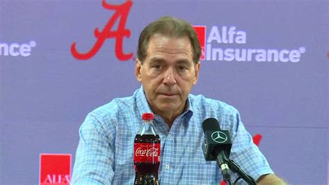 nick saban thanks bama fans for braving heat during home opener