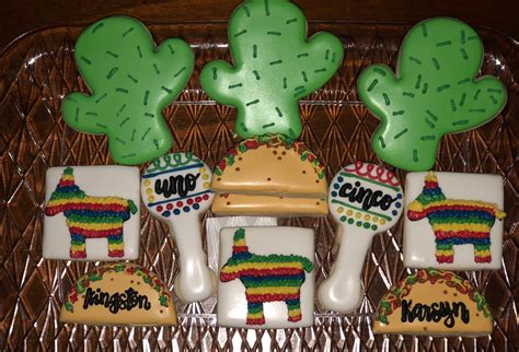 Taco Party Cookies Fiesta Themed Cookies Taco Party Cookies Sugar