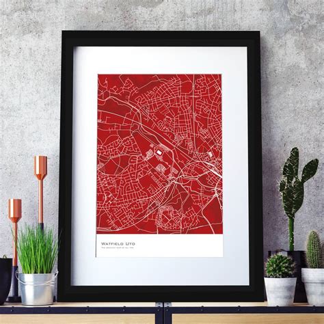 Personalised Football Stadium Map Print Spin Collective