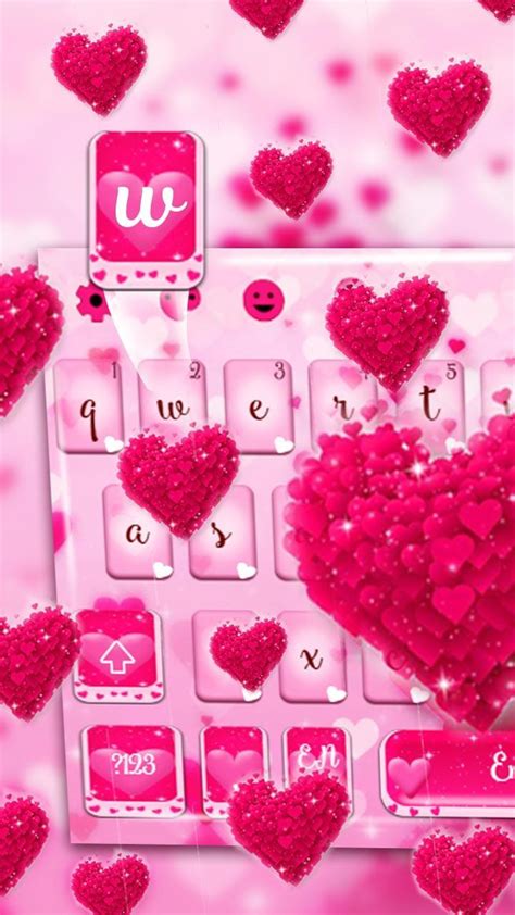 Pink Love Heart Keyboard Theme安卓版應用apk下載