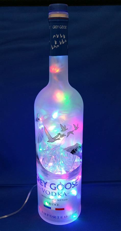 Grey Goose Liquor Bottle Lamp With Multicolor Led By