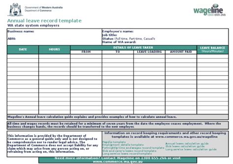 This is by recording the date of each leave, days accrued, days used, . Annual Leave Staff Template Record : Free Leave Tracker ...
