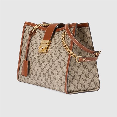 Padlock Gg Supreme Canvas Shoulder Bag Gucci Womens Shoulder Bags