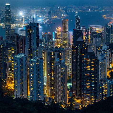 Hong Kong City Wallpaper 4k Aerial View Skyline Cityscape