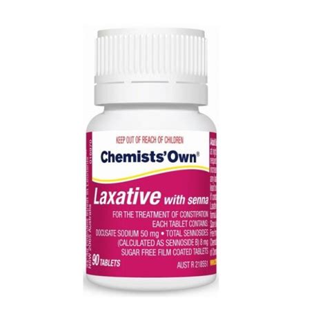 Chemists’ Own Laxative With Senna Tablets 90 Pack Chemistworks Pharmacy