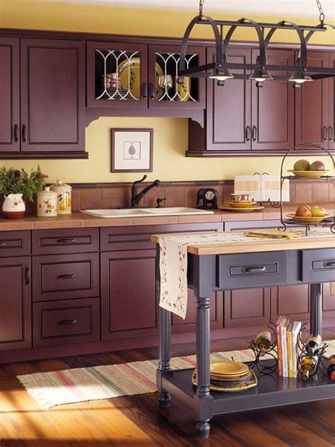 Bright paint colors and deep hues add visual interest to a kitchen design. 80+ Cool Kitchen Cabinet Paint Color Ideas