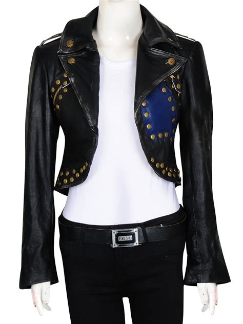 Stylish Girl Black Biker Leather Jacket Girl Jacket