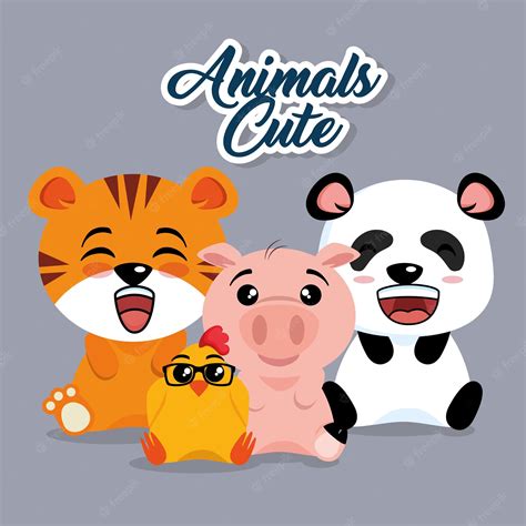 Premium Vector Cute Animals Cartoon