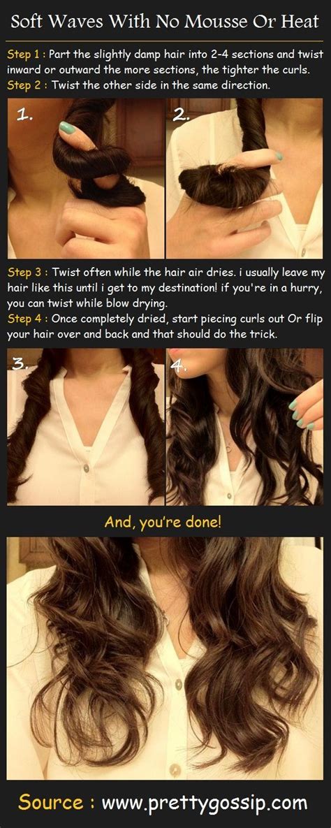 Diy No Heat Curls Tutorials For Curl Hair Without Heat Styles Weekly