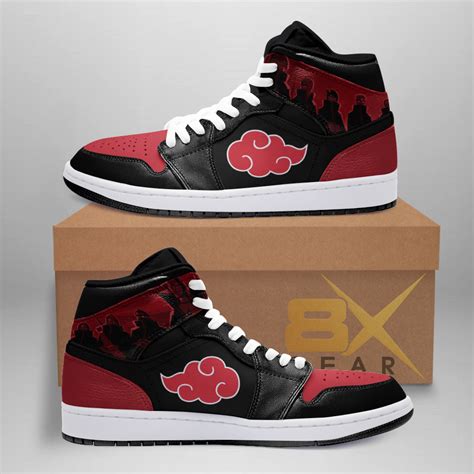 Akatsuki Shoes Jordan Sneakers Naruto Fan T Idea S19103101 In 2020