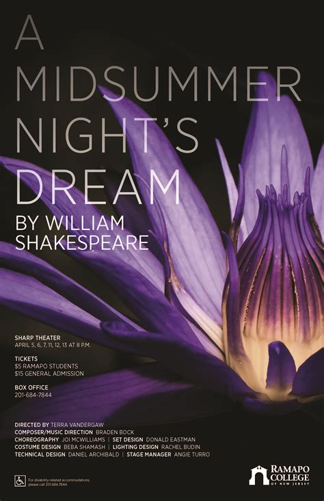 A Midsummer Nights Dream By William Shakespeare School Of