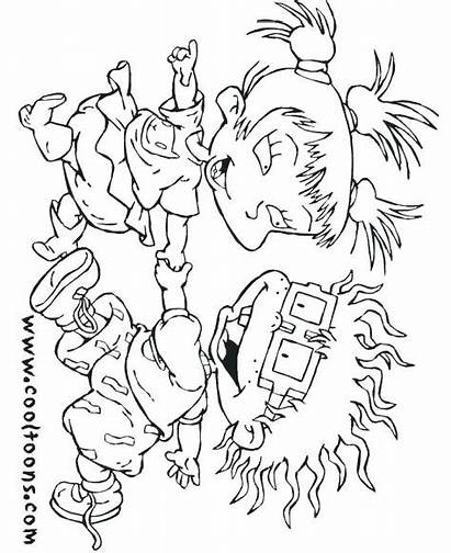 Rugrats Coloring Pages Spike Kimi Movies Printable