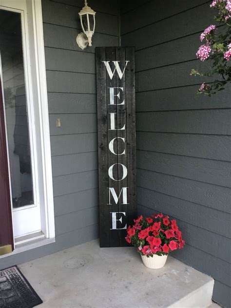 Welcome Sign Front Door Welcome Sign Welcome Sign Front Etsy Front