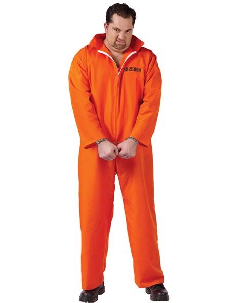 cl141 got busted mens cell mate orange prisoner fancy dress costume plus size ebay
