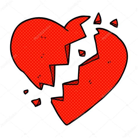 Broken Heart Cartoon Cartoon Illustration Of Broken Heart Stock Vector