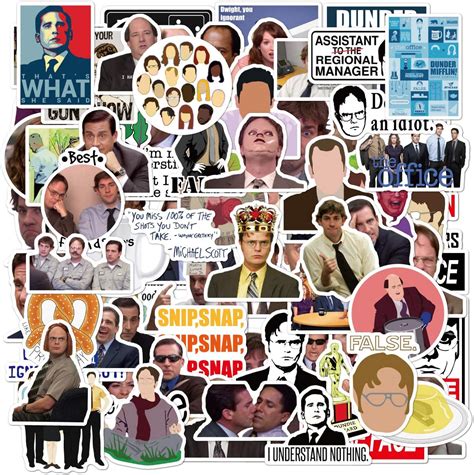 The Office Stickers Pack Of 100 Stickers 3 4 Inches Uk