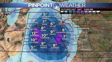 Weekend Snowfall Forecast Maps For Denver And Colorado