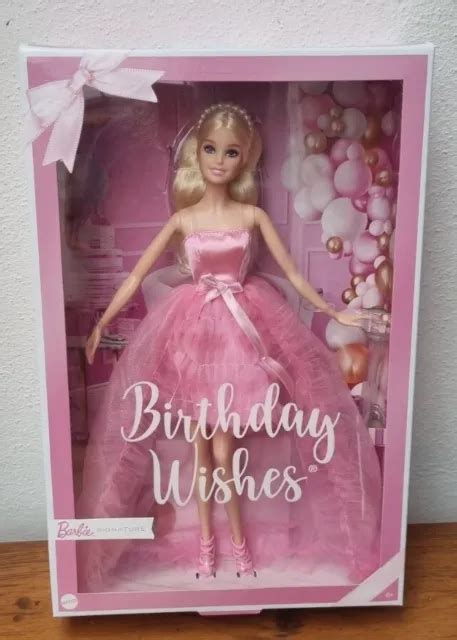 BARBIE DOLL BIRTHDAY WISHES Model Muse COLLECTOR SIGNATURE MATTEL NRFB EUR PicClick FR