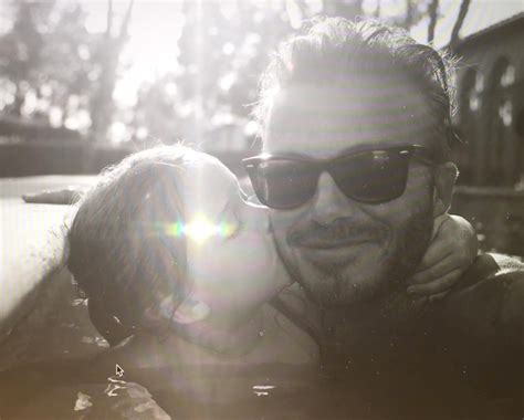 David Beckham Hits Back At Criticism For Kissing Daughter Harper On The Lips Closer
