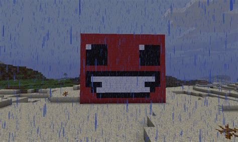 Super Meat Boy Pixel Art Minecraft Map