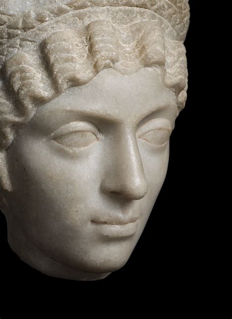 Roman A Roman Marble Portrait Head Of A Woman Early Hadrianic Circa