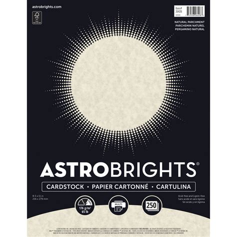 Astrobrights Laser Inkjet Print Card Stock Letter 8 12 X 11