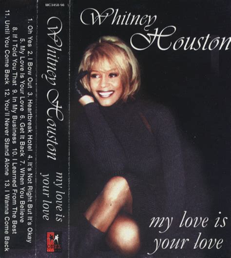 Whitney Houston My Love Is Your Love 1998 Cassette Discogs